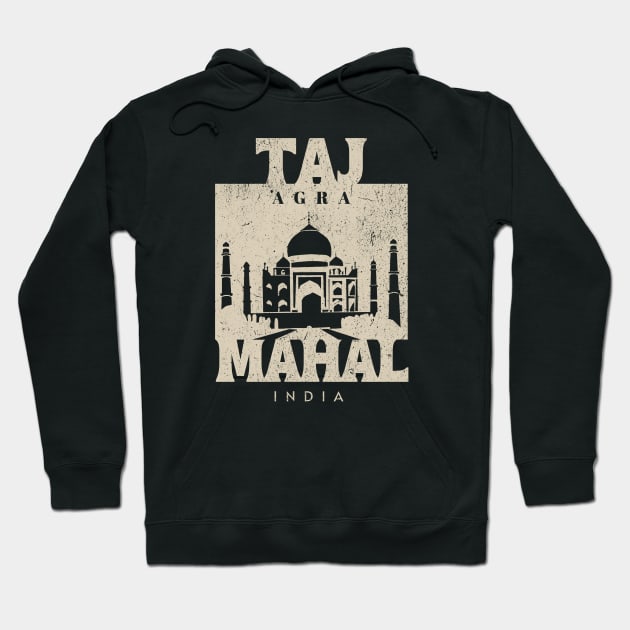 Taj Mahal - Agra India Vintage Hoodie by Issho Ni